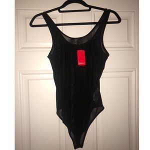 NWT ! Black see through body suit